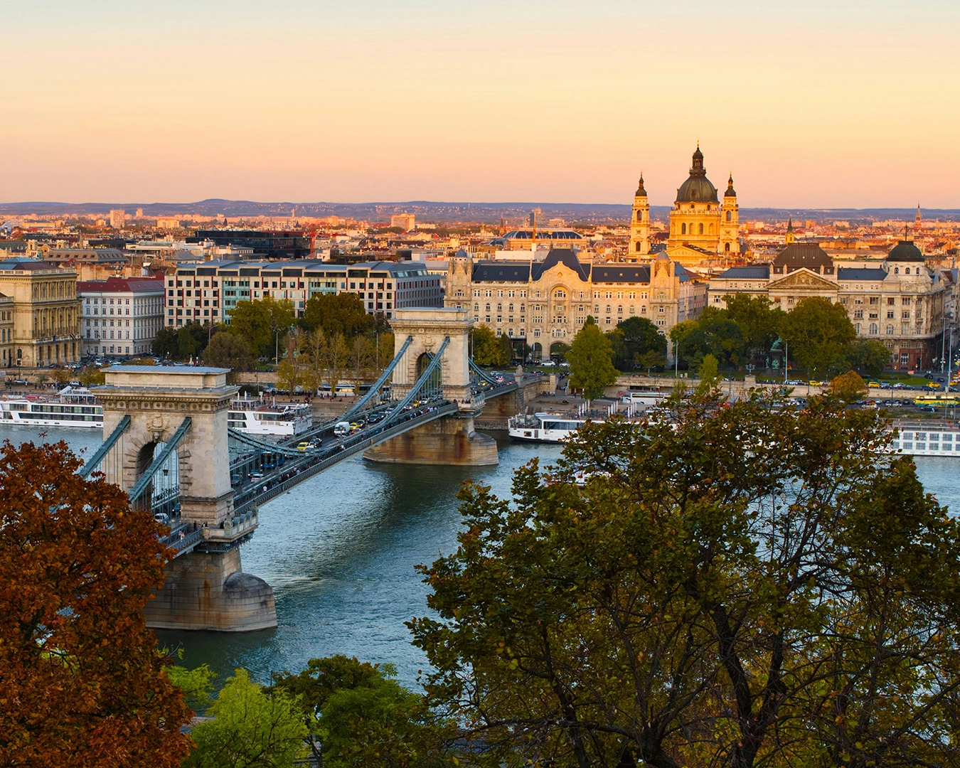 Vue sur le Danube à Belváros