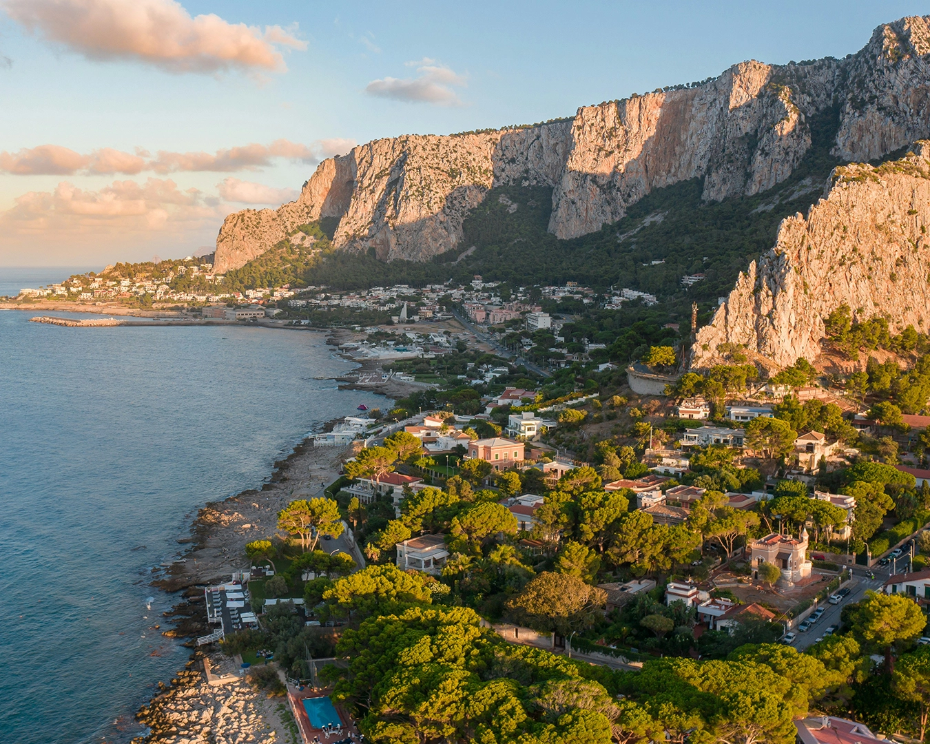 Vue aérienne de Palerme, Sicile