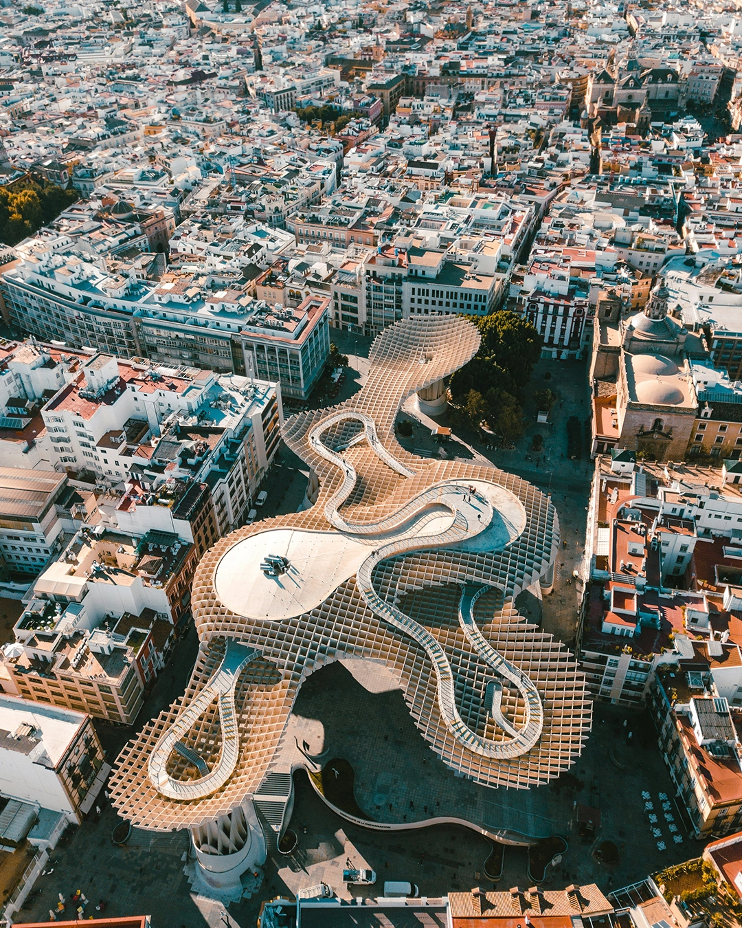 Vue aérienne de séville